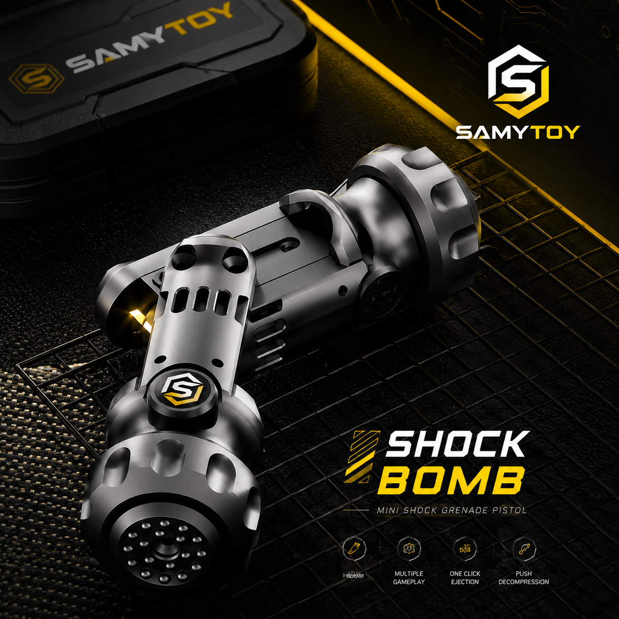 Mini Metal Shell Launcher Fidget Toy