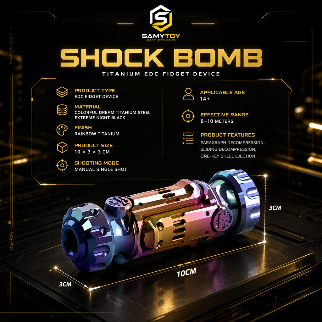 Mini Metal Shell Launcher Fidget Toy